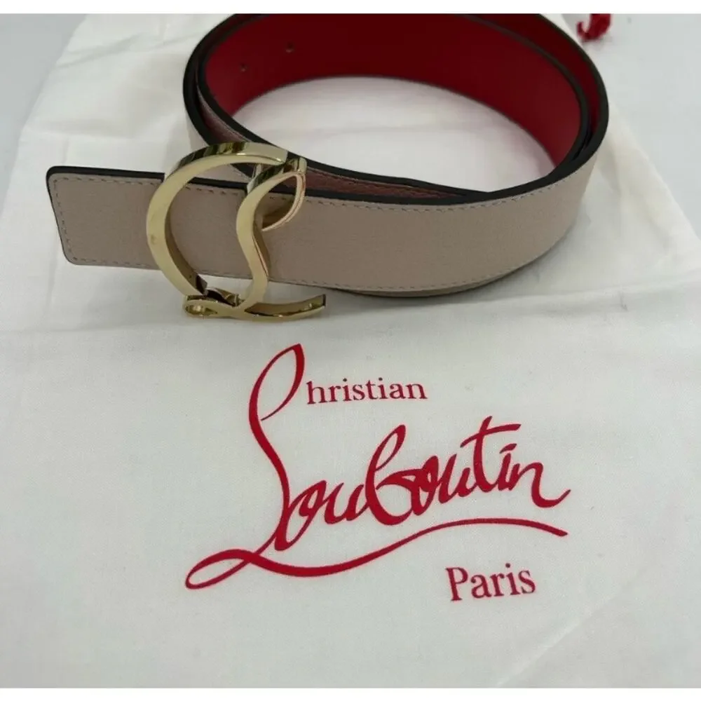 Women's Christian Louboutin CL logo belt size 85 cm/34 inches made in Italy